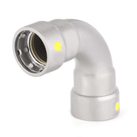 1/2" carbon press 90° elbow 2