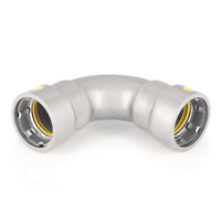 1/2" carbon press 90° elbow 4