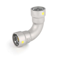 1/2" carbon press 90° elbow