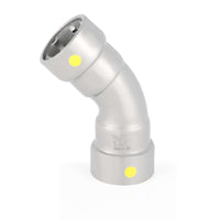 1/2" carbon press 45° elbow 4