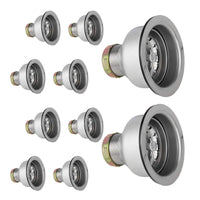 10-Pack 3-1/2" Kitchen Sink Deep Double Cup Drain w/ Basket