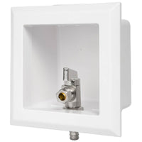 1/2" pex crimp (f1807) inlet, dishwasher outlet box