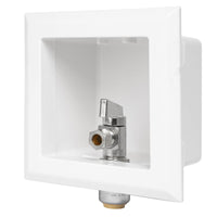 1/2" push fit inlet, dishwasher outlet box