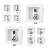10 pcs 1/2" cpvc ppe intet, dishwasher outlet box, with stainless steel water hammer arrestor