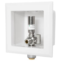 1/2" push fit inlet, dishwasher outlet box, with copper water hammer arrestor