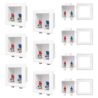 10-Pack 1/2" CPVC PPE Intet, Faucet Outlet Box, With Installed 1/4 Turn Ball Valve