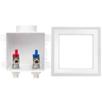 1/2" cpvc ppe intet, faucet outlet box, with installed 1/4 turn ball valve