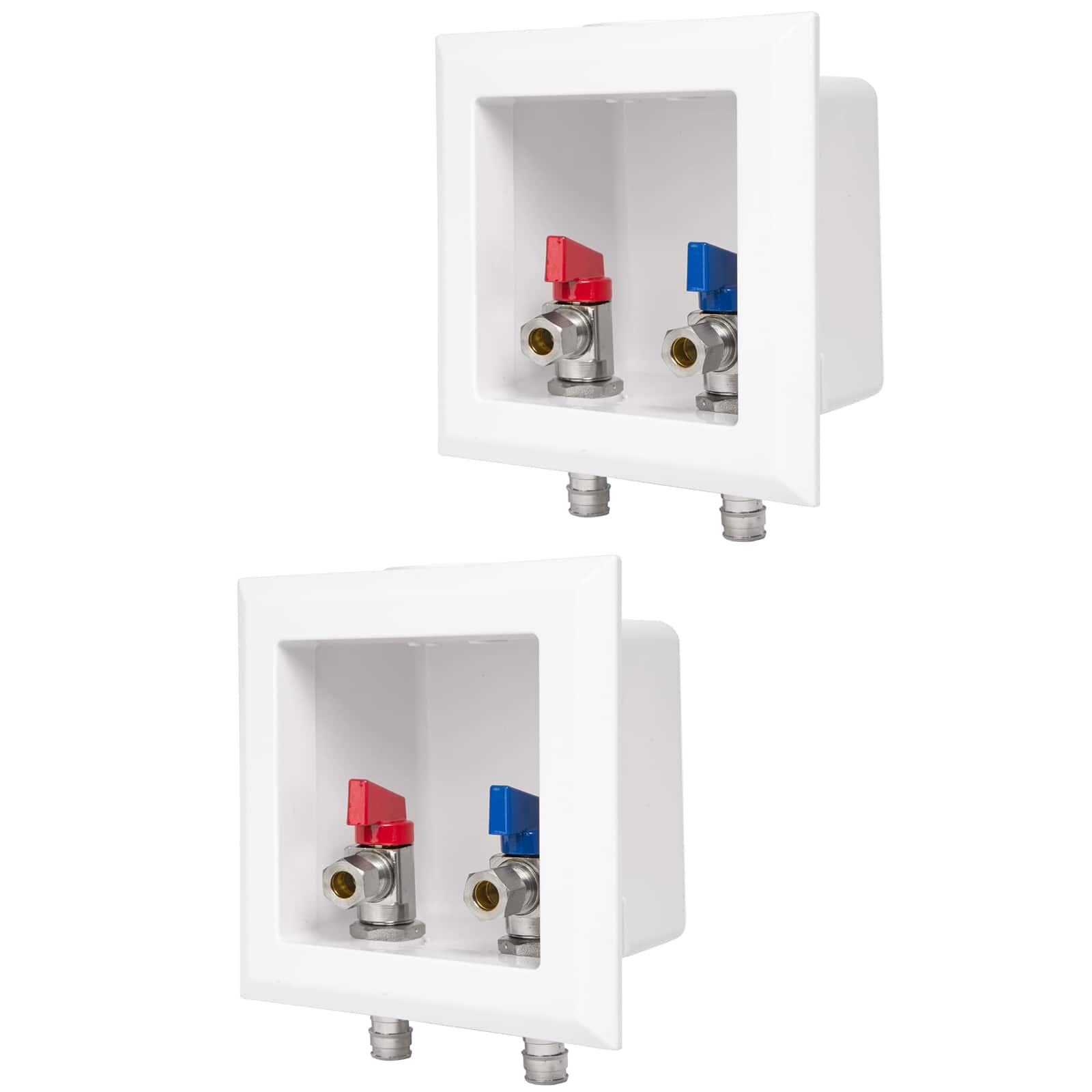 pex expansion f1960 inlet faucet outlet box with installed turn ball valve 5