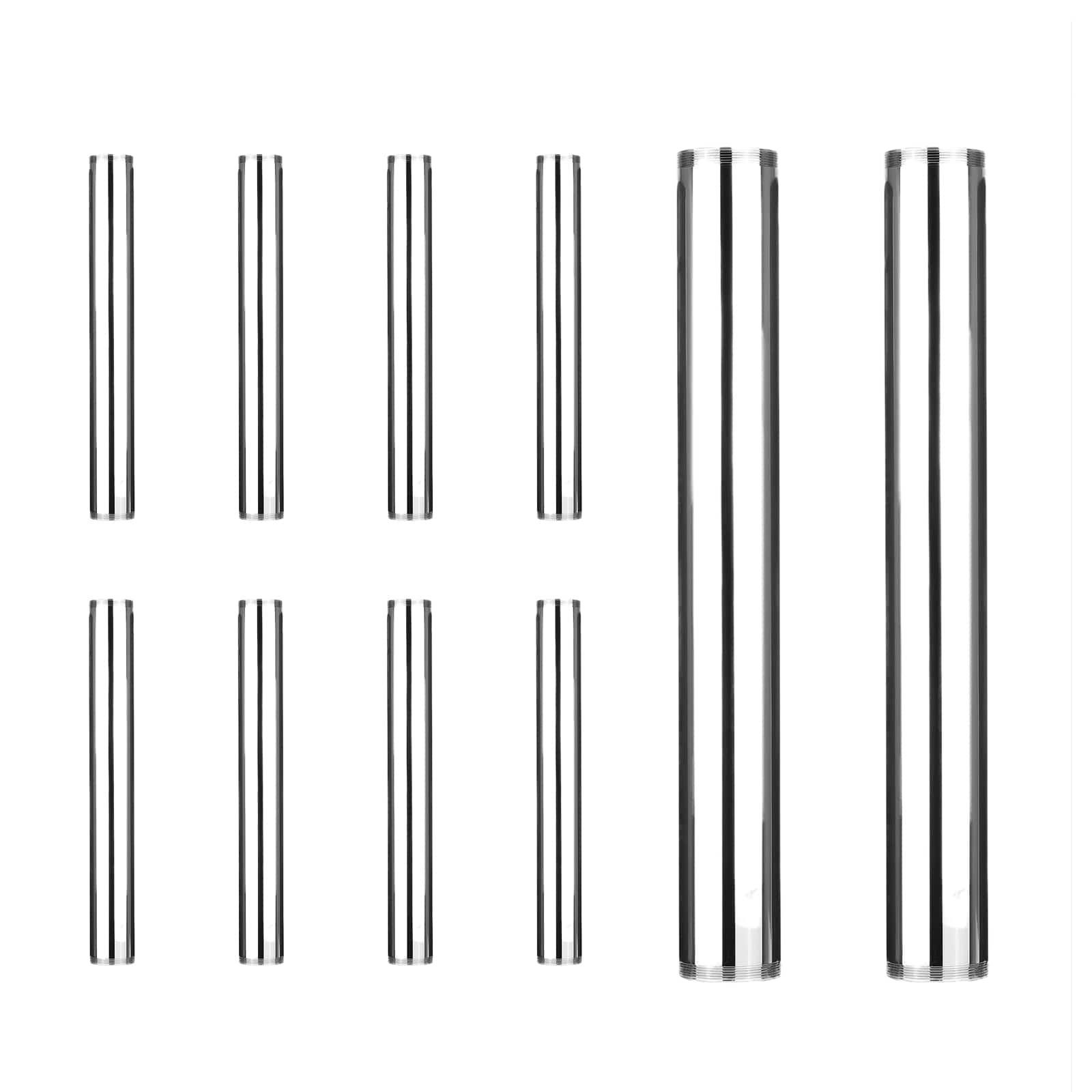 double end threaded extension tailpiece 20ga chrome plated brass 6