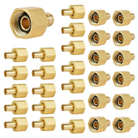 30 pcs pex-b crimp 3/4" pex 3/4" female npt brass swivel adapter (lead free)