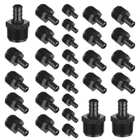 30 pcs pex-b crimp 1/2" 3/4" ppsu male adapter