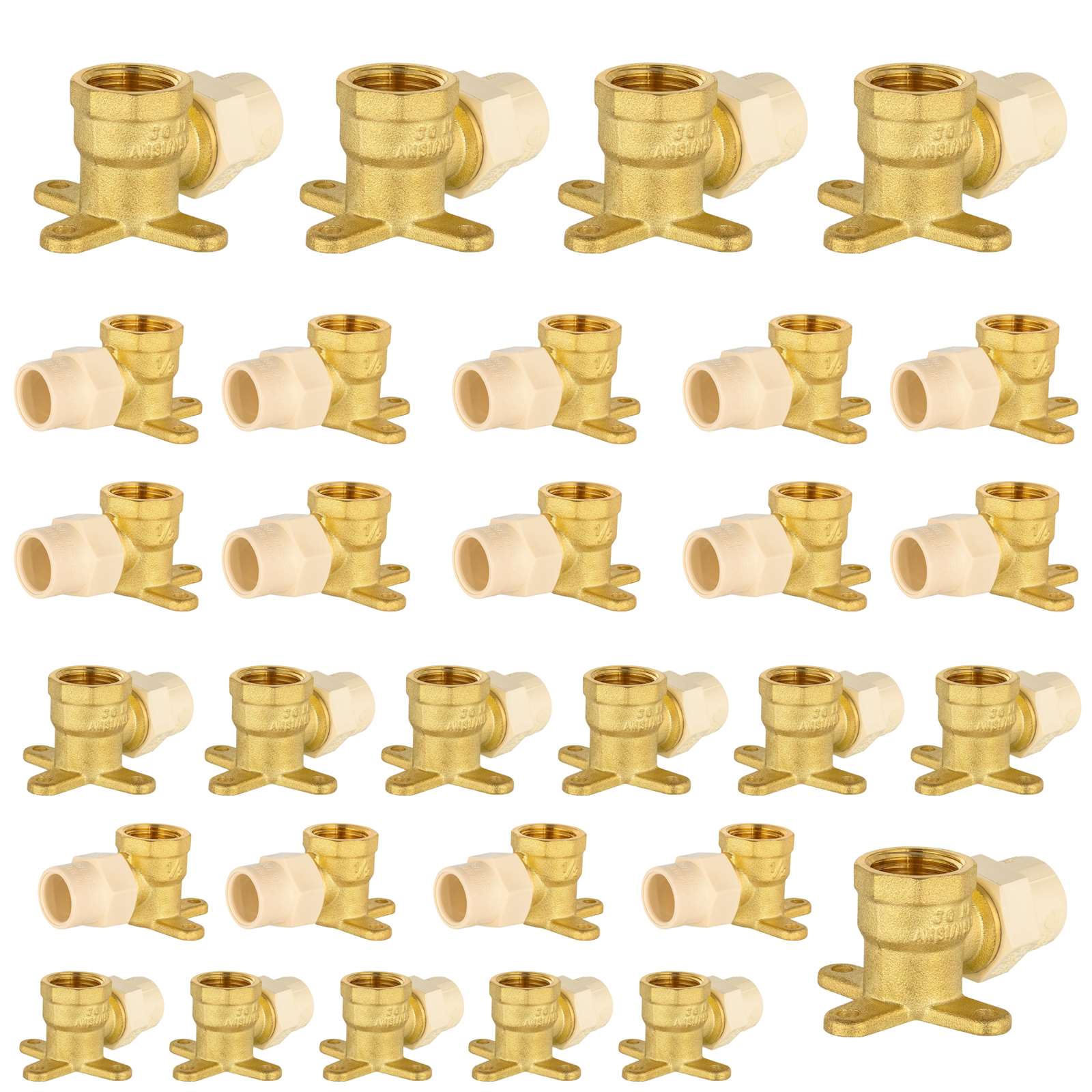 cpvc x female npt brass drop ear elbow lead free 7