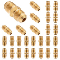 30 pcs 3/8" flare 3/8" mnpt brass adapter