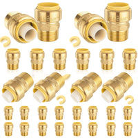30-Pack 1/2" x 1/2" M Push Fit Male Adapter