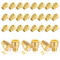 30-Pack 1/2" x 3/4" M Push Fit Male Adapter