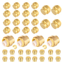 30 pcs 3/4" push fit plug (end stop)