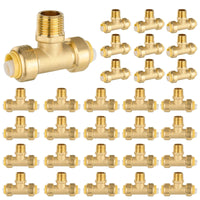 30-Pack 1/2" Push Fit Male Tee