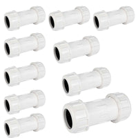 10 pcs 3/4" pvc compression coupling