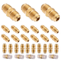 30-Pack 3/4" Brass Flare Union