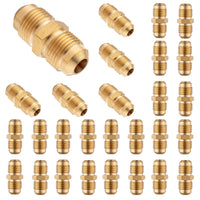 30-Pack 3/8" Flare x 1/4" MNPT Brass Adapter