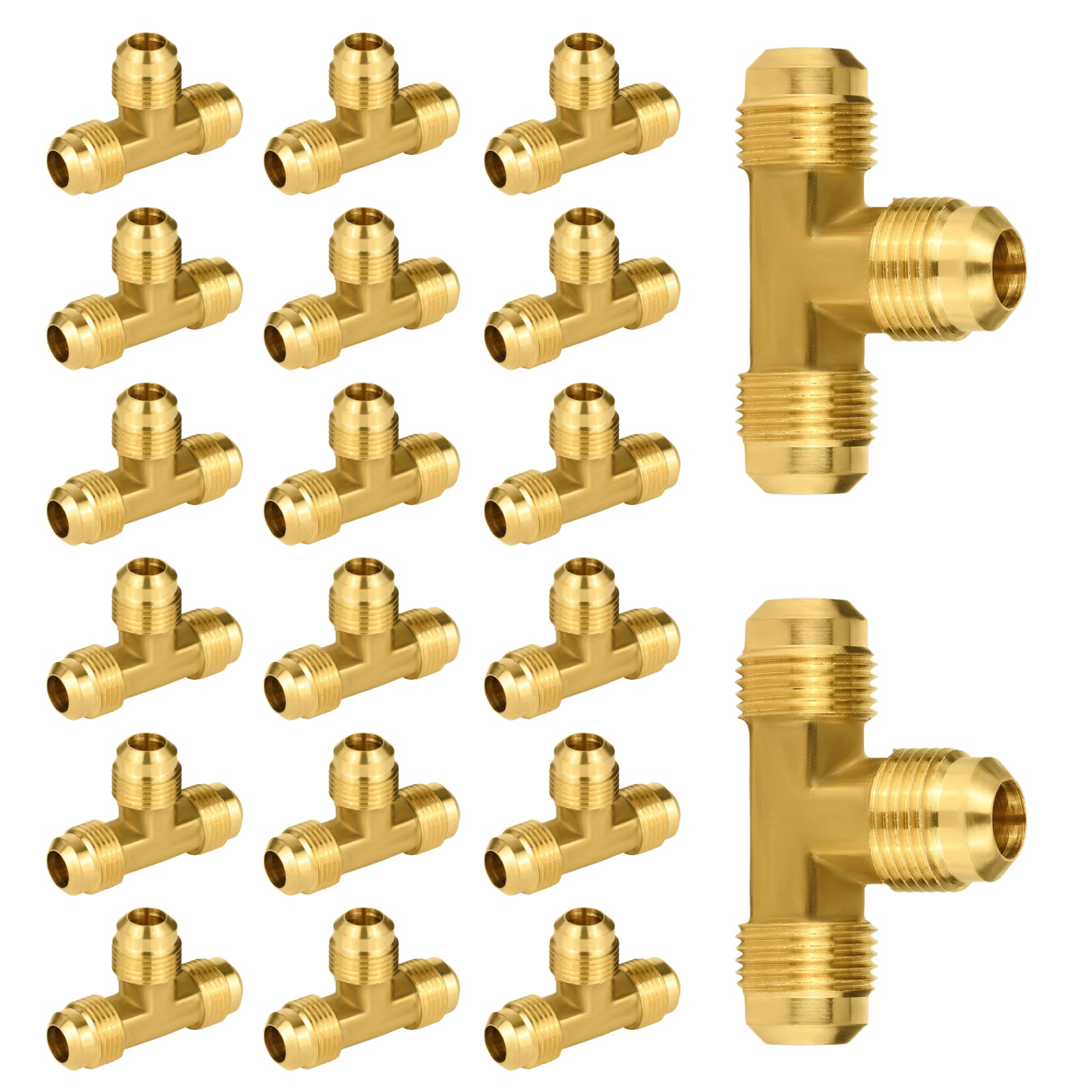 brass flare tee pick size to add 19