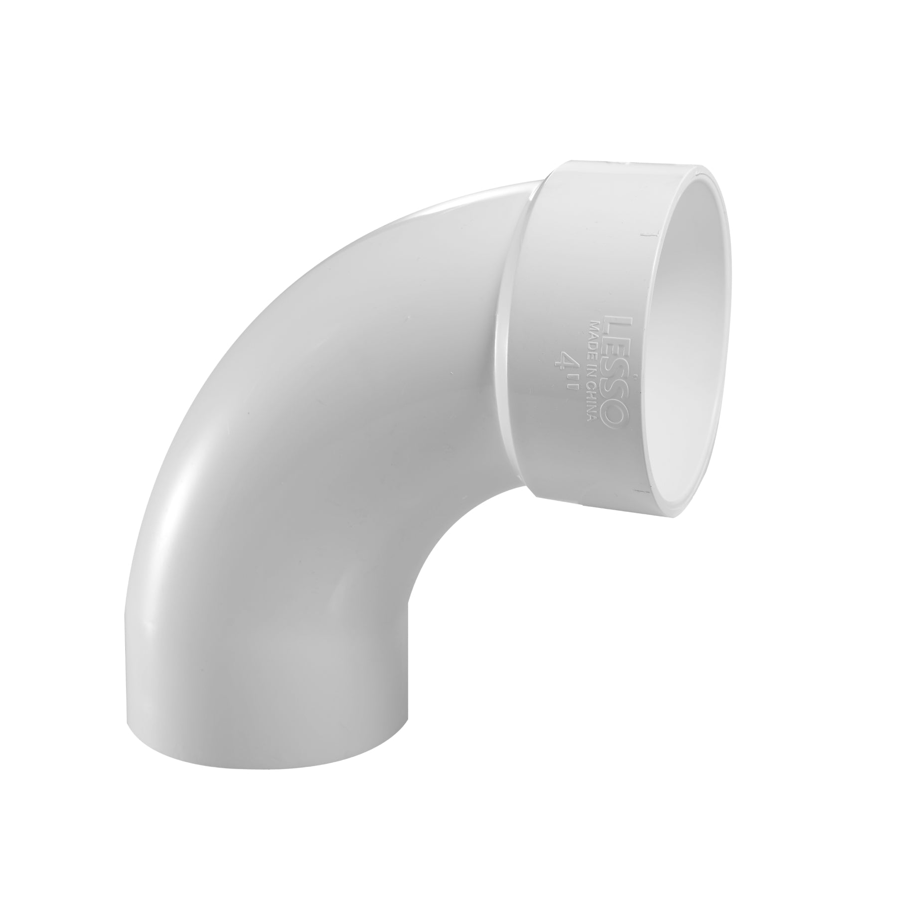 PVC DWV 90° Long Sweep Street Elbow (SPG x HUB) - Pick Size to Add