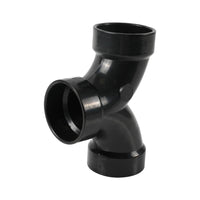 1-1/2" ABS DWV DOUBLE 1/4 BEND
