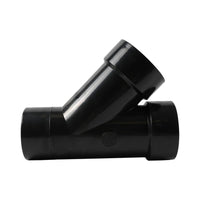2" ABS DWV Spigot x HUB x HUB ABS DWV 45° Street Wye