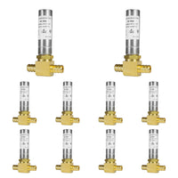 10 pcs pex crimp connection, water hammer arrestor tee, stainless steel