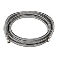 ice maker hose with 1 4 comp by 1 4 comp connection stainless steel braided hose