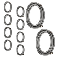 10 pcs 5ft ice maker hose, with 1/4" comp by 1/4" comp connection, stainless steel braided hose