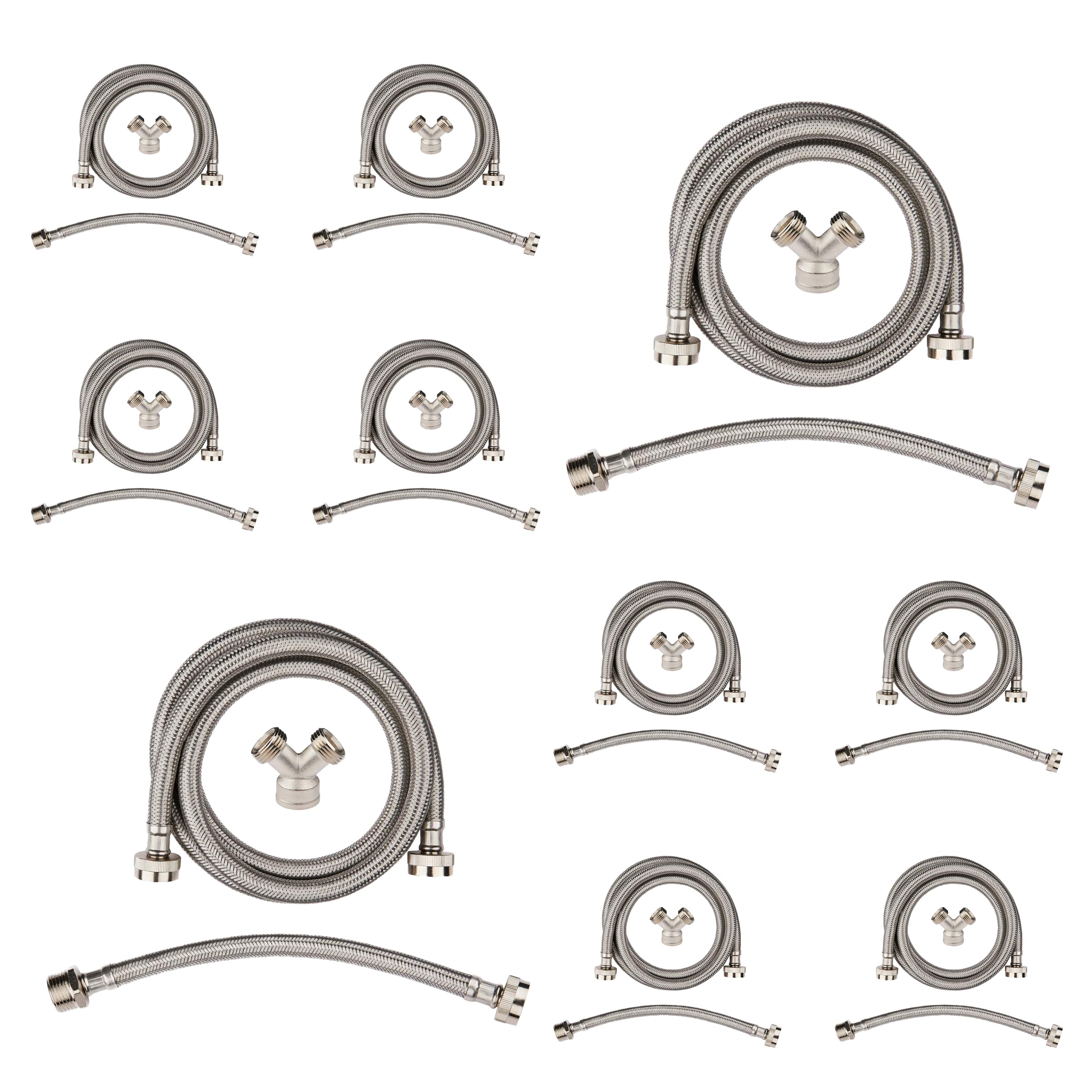 steam dryer installation kit stainless steel hose with 3 4 fht 90 degree elbow 13