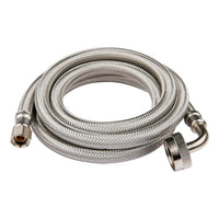 10ft dishwasher hose, with 90 degree fgh elbow, water supply line, premium braided stainless steel