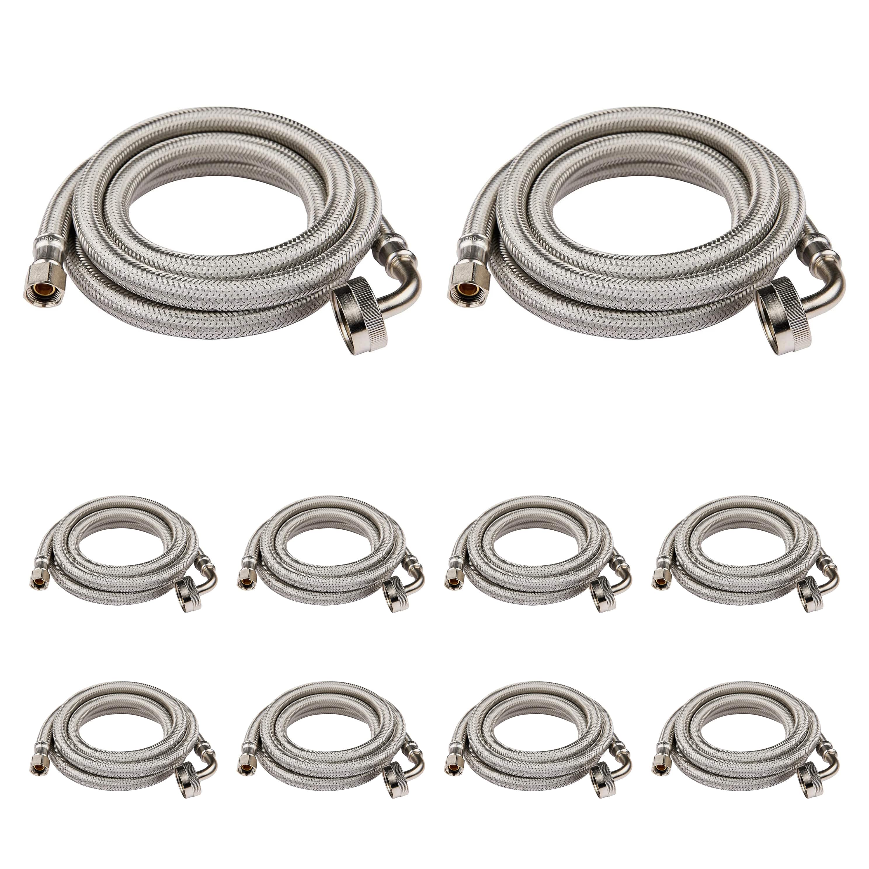 dishwasher hose with 90 degree fgh elbow water supply line premium braided stainless steel pick size to add 6