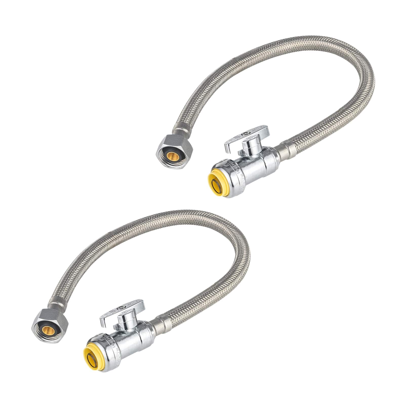 1 2 push x 1 2 fip faucet hose connector with stop valve 8