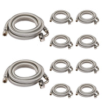 10-Pack 6ft Dishwasher Hose, with 90-Degree FGH Elbow Water Supply Line, Premium Braided Stainless Steel