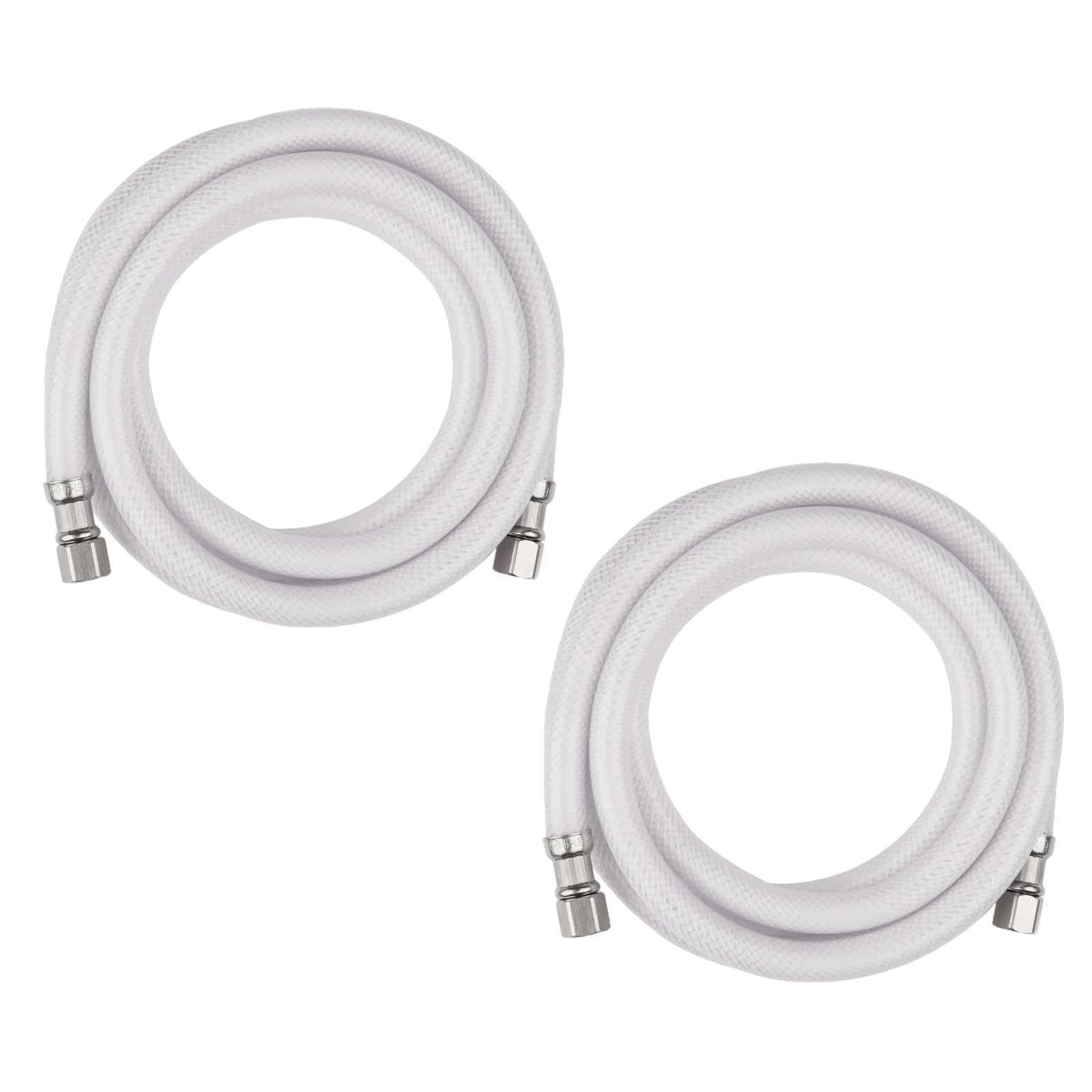 fridge ice maker water connector line polyester reinforced pvc 1 4 comp by 1 4 comp connection white 11