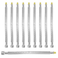10-Pack 3/4" FIP X 3/4 Pex Crimp X 24" SS Corrugated Hose