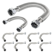 10-Pack 2" FIP x 2" FIP x 24" SS Corrugated Hose
