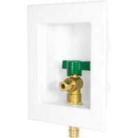 1/2" pex expansion (f1960) inlet, ice maker outlet box,