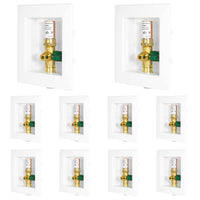 10 pcs 1/2" cpvc ppe intet, ice maker outlet box, with copper arrestor