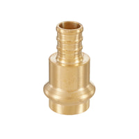 1/2" press 1/2" pex crimp brass adapter (lead free)