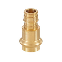 1" press 1" pex expansion brass adapter (lead free)