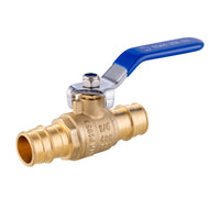 3/4" pex expansion ball valve, blue (lead free)