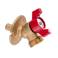 10 pcs 1/2" pex crimp 3/4" nh, pex sillcock, red