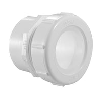 1-1/2" PVC DWV Male Trap Adapter/Plastic Nut & Washer (Spigot x Slip)