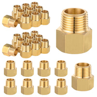 30-Pack 1/4" MNPT x 1/4" FNPT Brass Connector