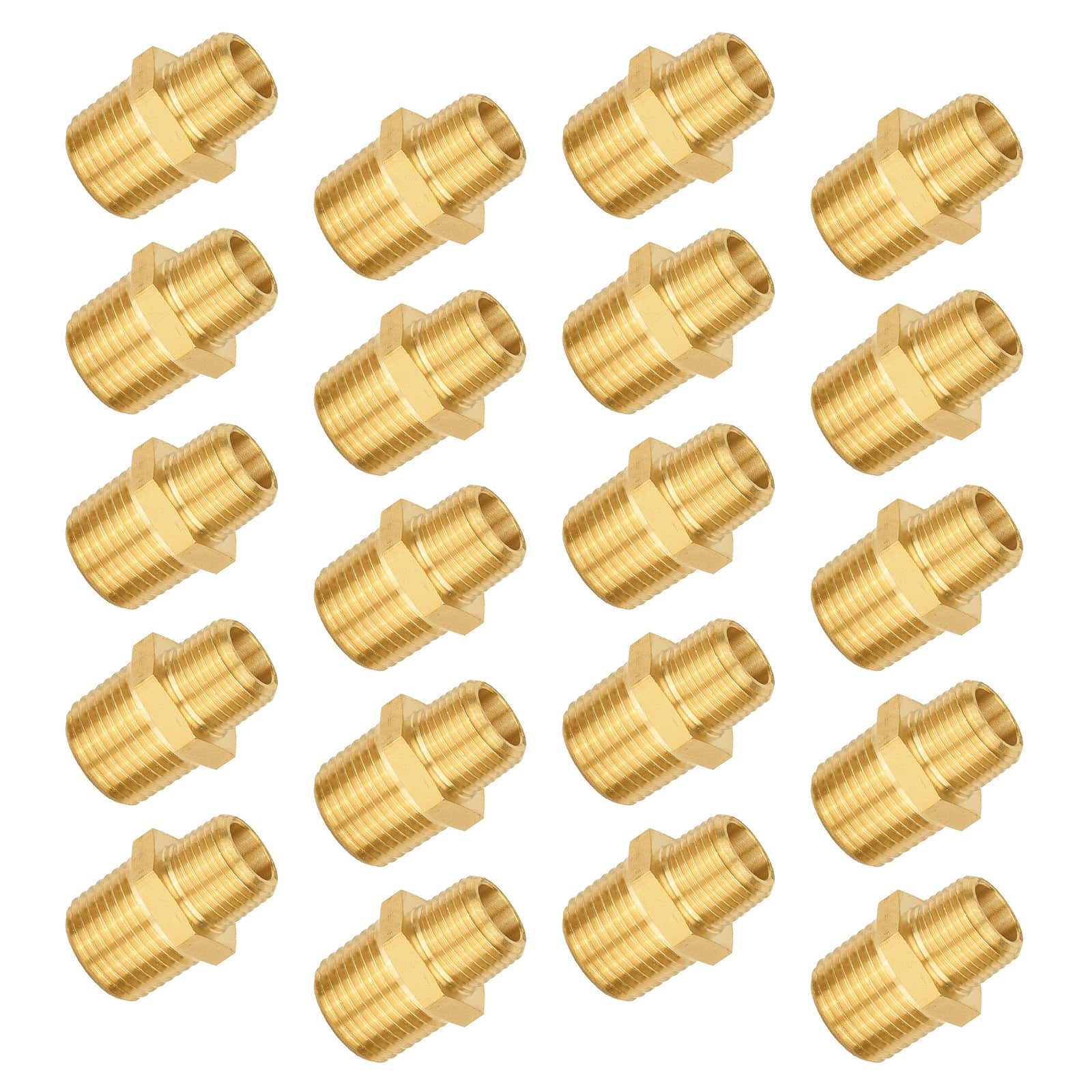 male npt brass hex reducing connector 10