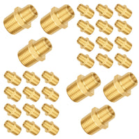 30-Pack 3/8" x 1/4" Male NPT Brass Hex Connector