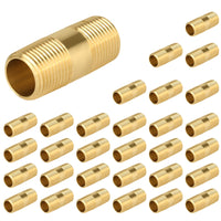 30-Pack 1/2" x 4" Brass Nipple
